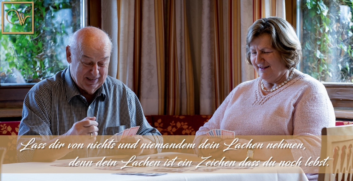 Lachen ist ein Zeichen von Leben