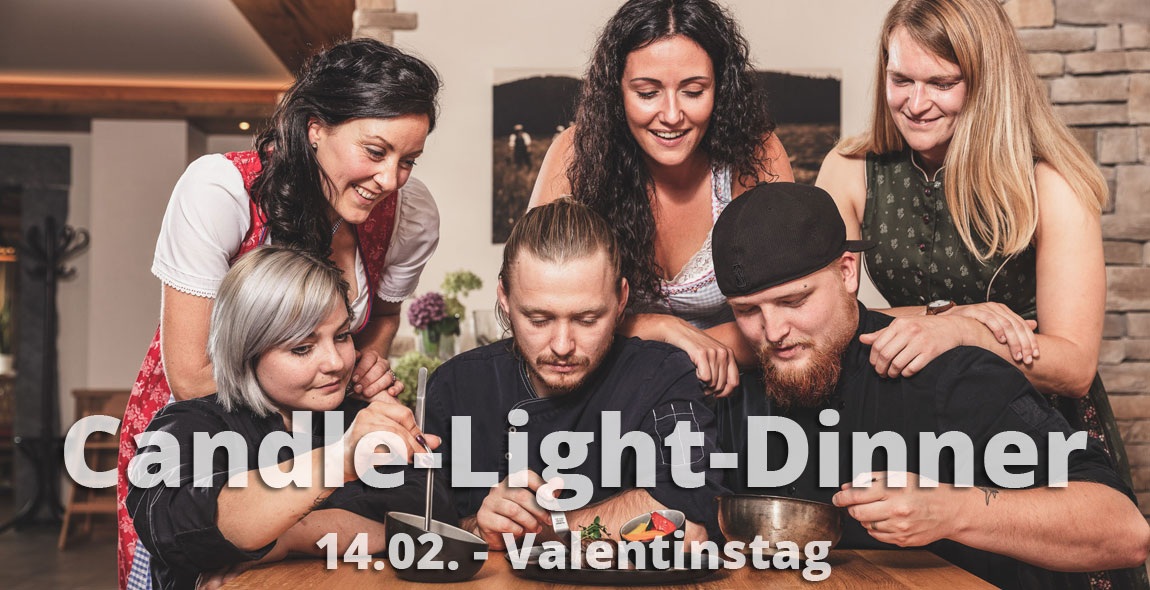 Candle-Light-Dinner am Valentinstag 2019