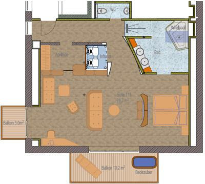 Luxusloft „im ewigen Himmelreich“ | Hotel Waldschlößl